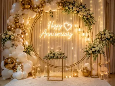 Anniversary Decoration by Hayat Balloon Decoration in Kolkata