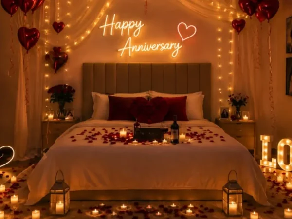 Anniversary Room Ideas That Photograph Well | Hayat Balloon Decoration