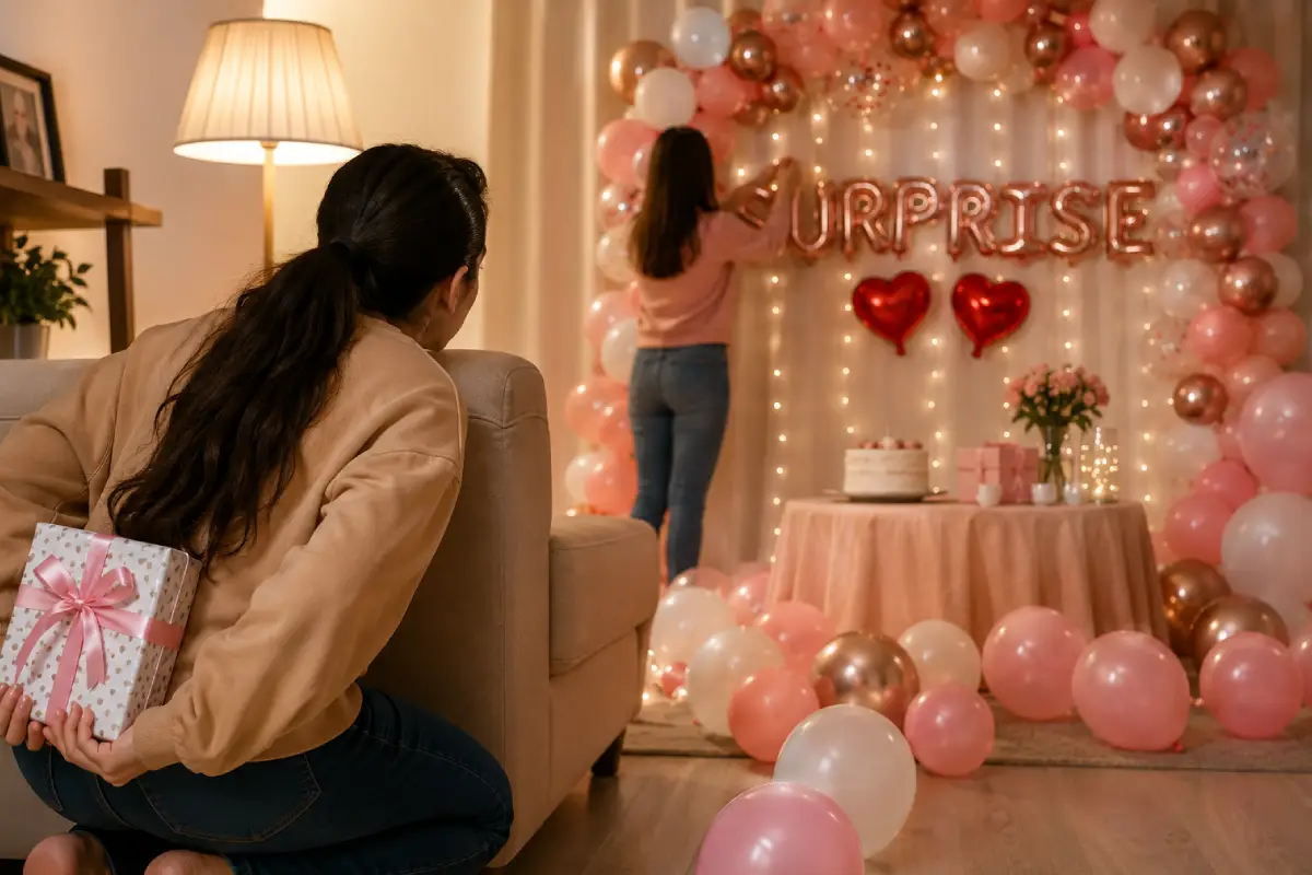 Planning a Surprise Setup Without Being Caught | Hayat Balloon Decoration Kolkata
