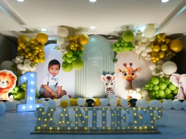Planning a First Birthday at Home in Kolkata | Hayat Balloon Decoration